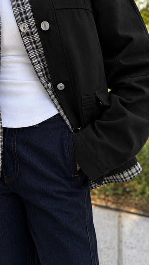Plaid Oversize Jacket