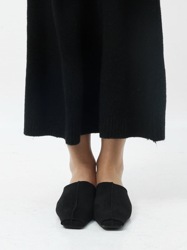 Suede Mules
