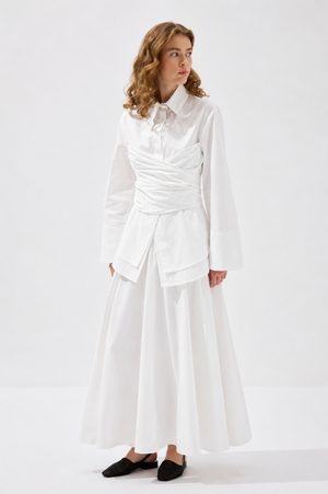 Waist Wrap Poplin Set