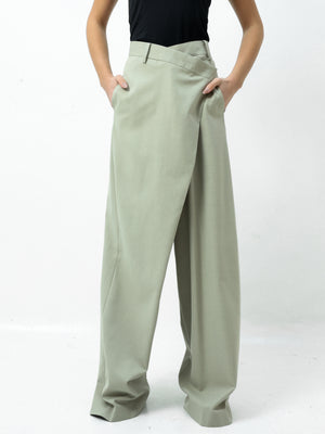 Asymmetry Pin Pants
