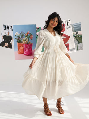 Button Collar Dress