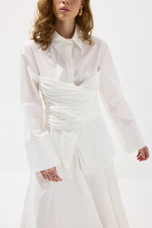 Waist Wrap Poplin Set
