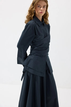 Waist Wrap Poplin Set