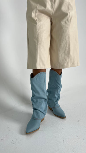 Denim Boots