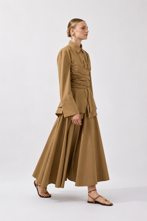 Waist Wrap Poplin Set