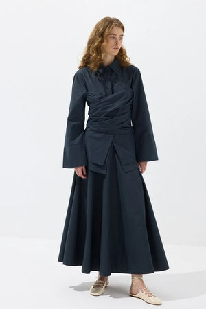 Waist Wrap Poplin Set