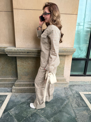 Plaid Padded Set