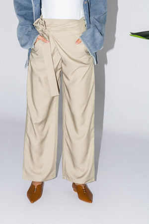 Tie Wide Pants