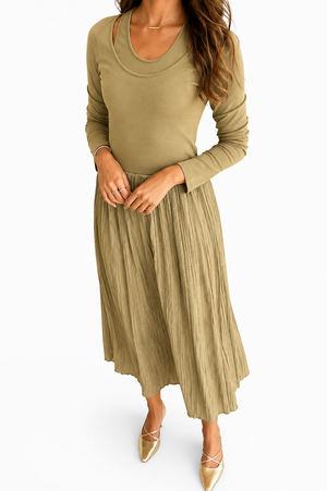 Silky Half Dress