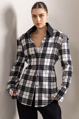 Plaid Padded Shirt