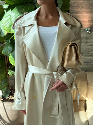 Silky Trench Set