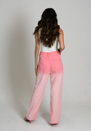 Ombre Pink Denim
