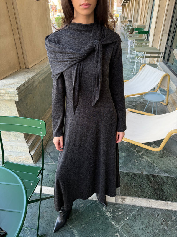 knit wrap dress