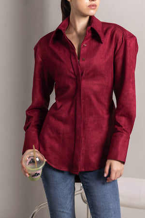 Suede Padded Shirt
