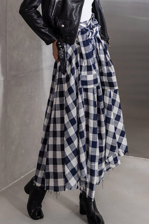Plaid Wrap Skirt