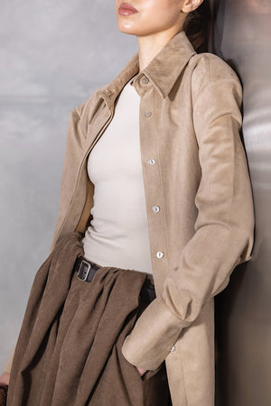 Suede Padded Shirt