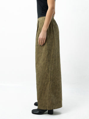 Stripe Suede Pants
