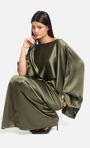 Wrap silk dress