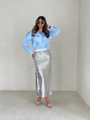Shinny Pencil Skirt