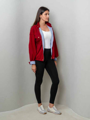 Plaid Red Bomber