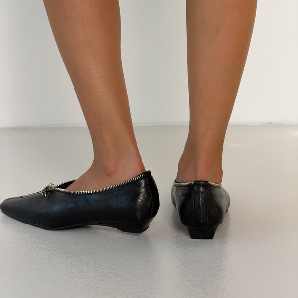 Zipped Leather Shoes