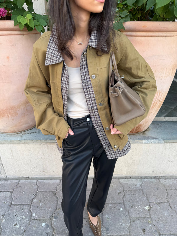 Plaid Oversize Jacket