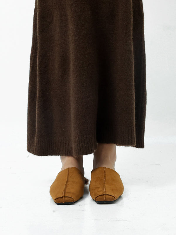 Suede Mules