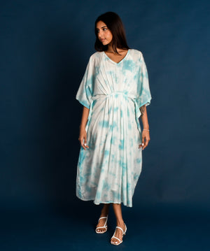 Blue Tie Dye Kaftan