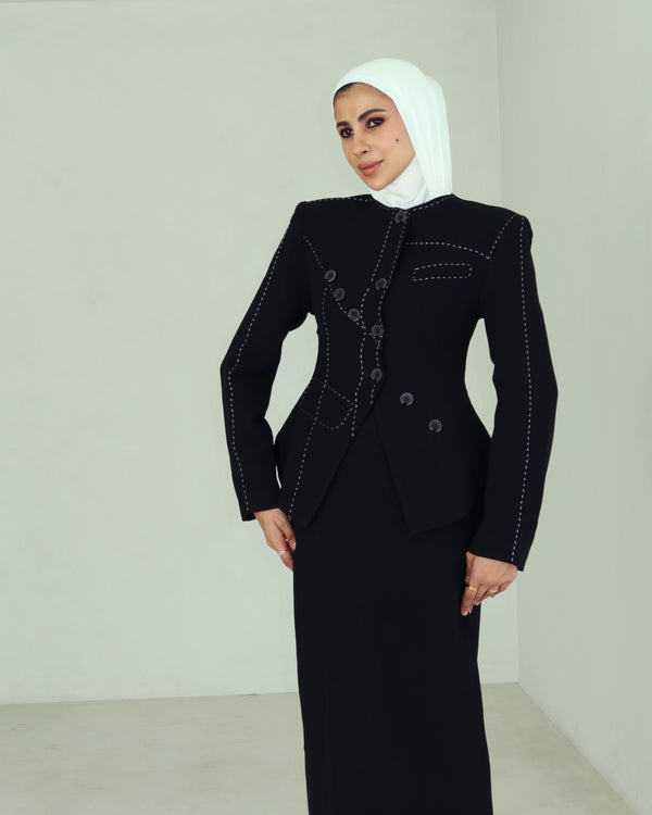 Stitched Black Set