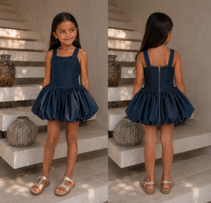 Denim Balloon Dress