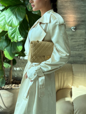 Silky Trench Set