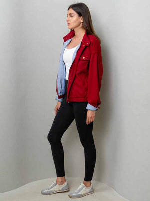 Plaid Red Bomber
