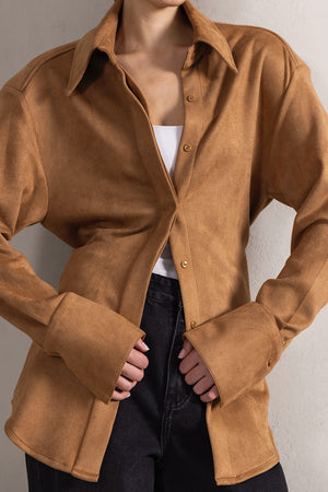 Suede Padded Shirt