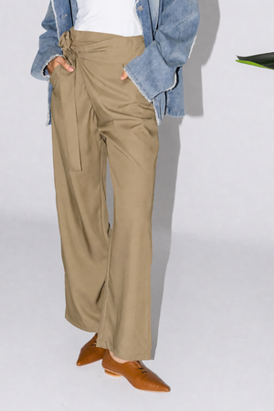 Tie Wide Pants
