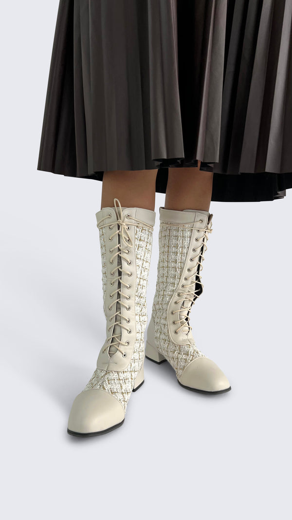 Plaid Boots