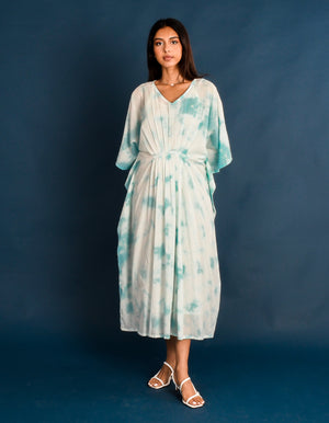 Blue Tie Dye Kaftan