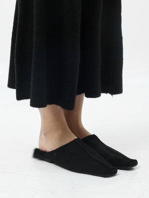 Suede Mules
