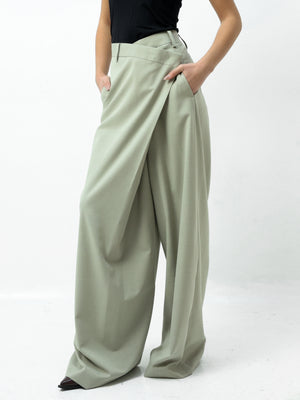 Asymmetry Pin Pants