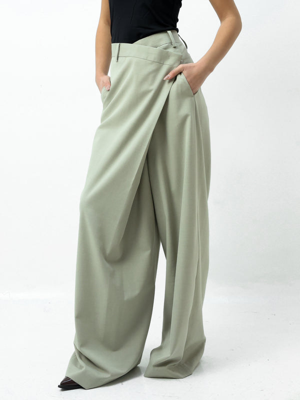 Asymmetry Pin Pants