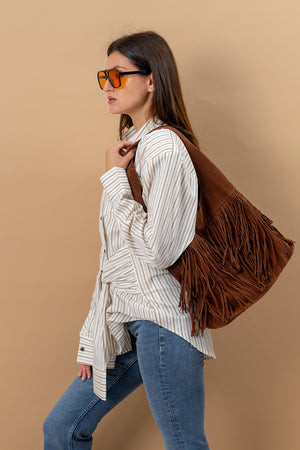 Tassel Leather Bag
