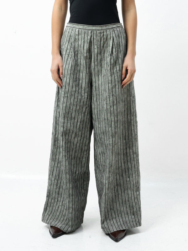 Stripe Suede Pants