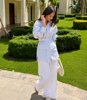 Stripe Wrap Shirt