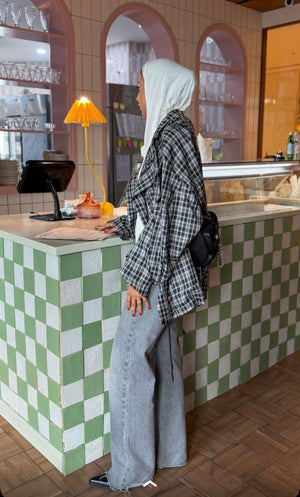 Plaid Gym Coverup