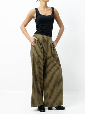 Stripe Suede Pants