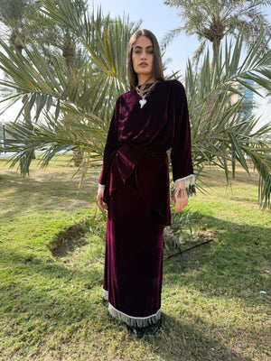 Tassel Velvet Set