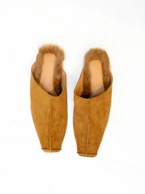 Suede Mules