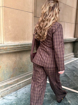 Plaid Padded Set