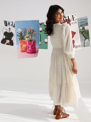 Button Collar Dress