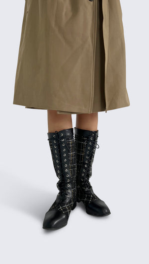 Plaid Boots