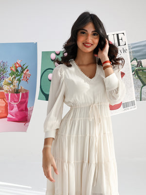 Button Collar Dress